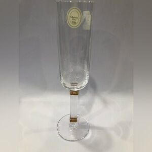 Christian Dior Vintage Crystal Replacement Champagne Flute Gold Decor Slovenia